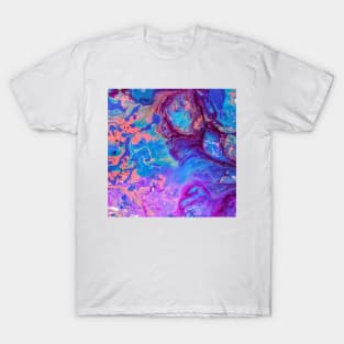 Grunge pink and blue Inkscape T-Shirt